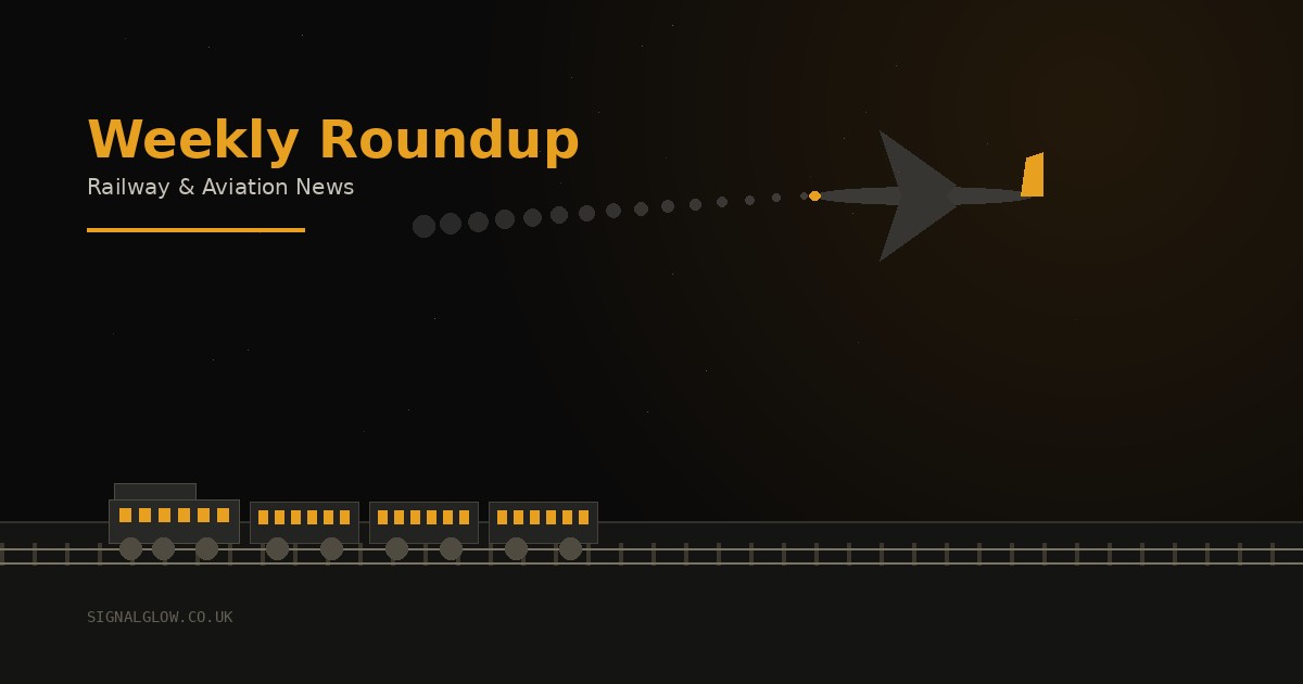 Railway & Aviation News Roundup — Week of 4 August 2026