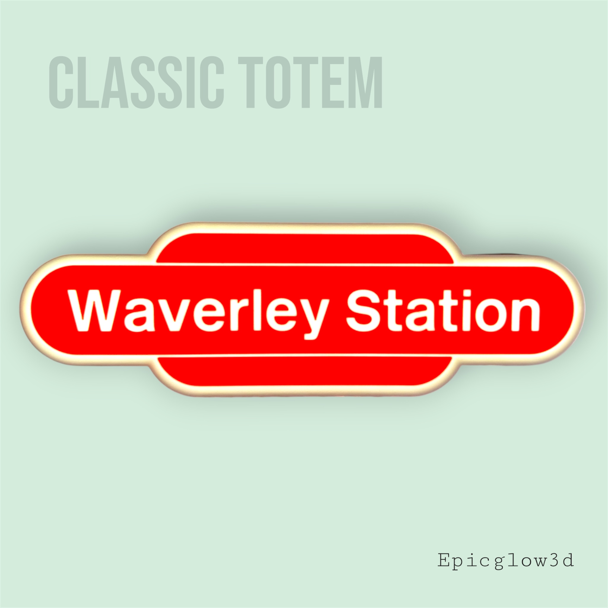 Custom Vintage British Railways Station Sign