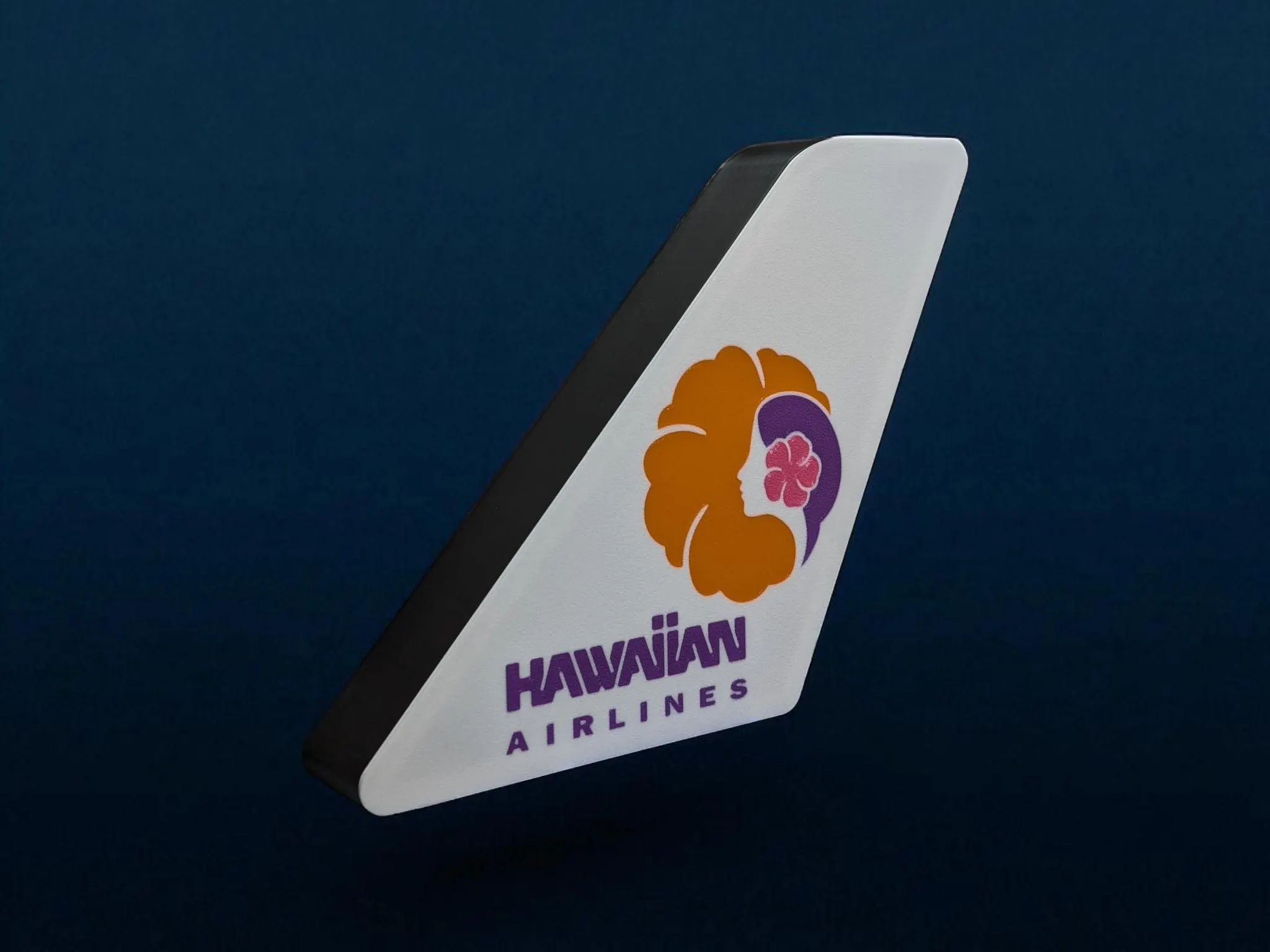 Hawaiian Airlines Retro Tail Fin