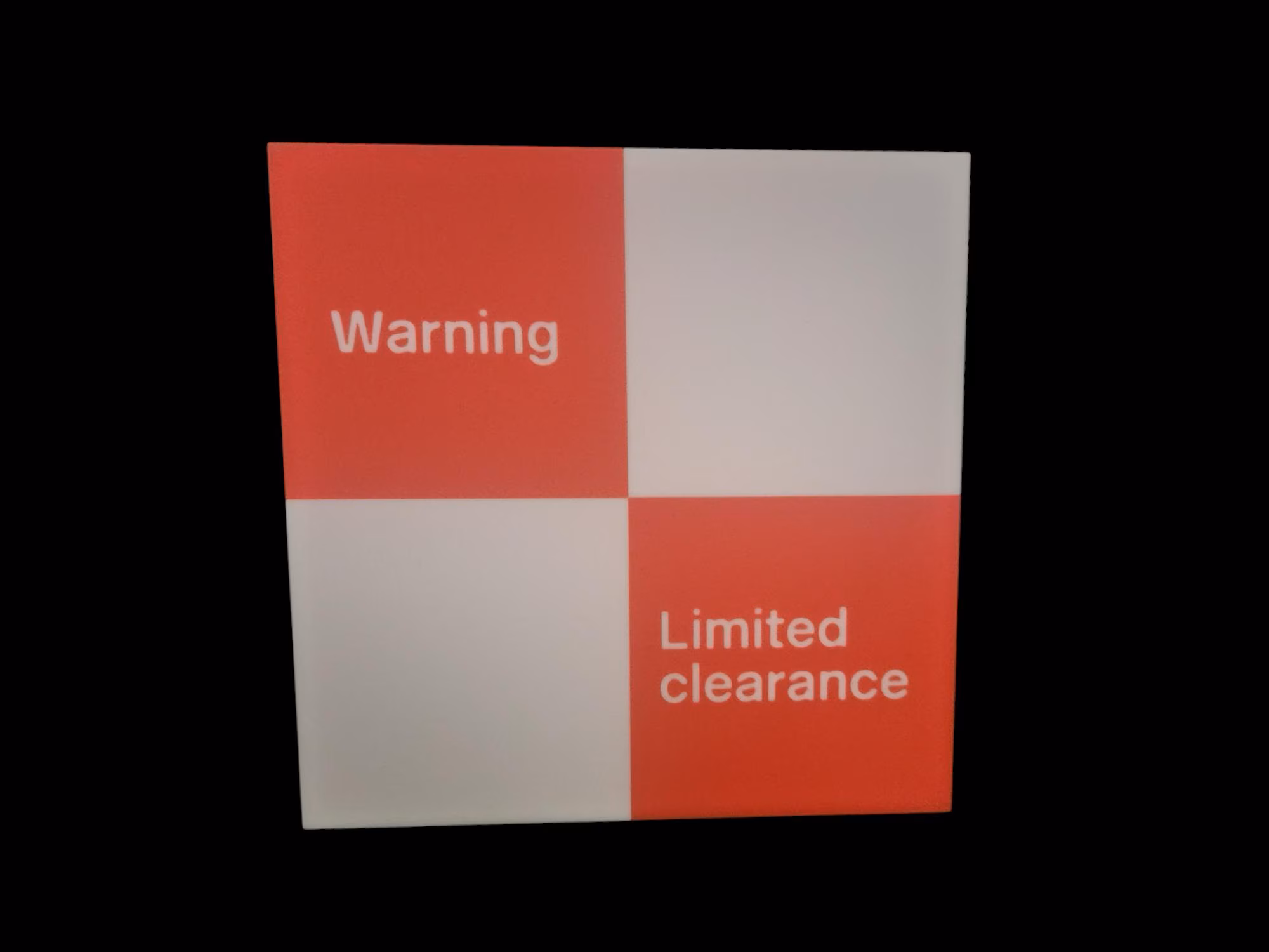 Limited Clearance Railway Sign