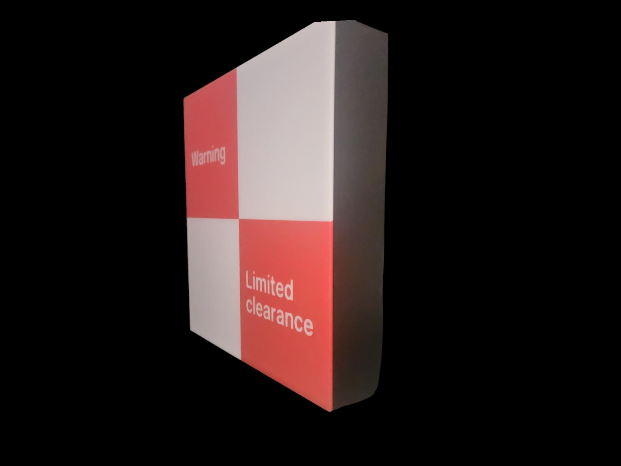 Limited Clearance Railway Sign