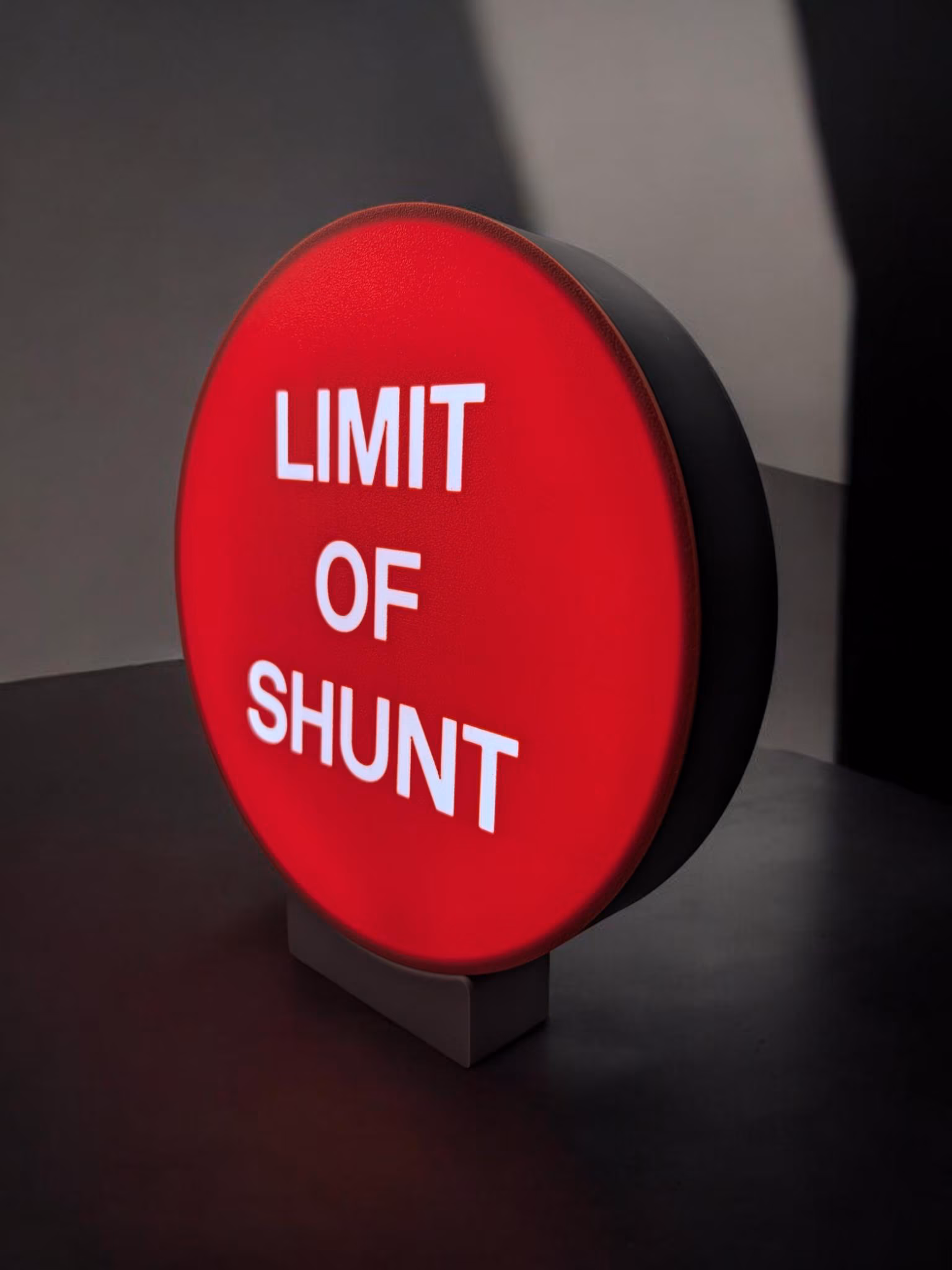 Limit of Shunt Railway Sign