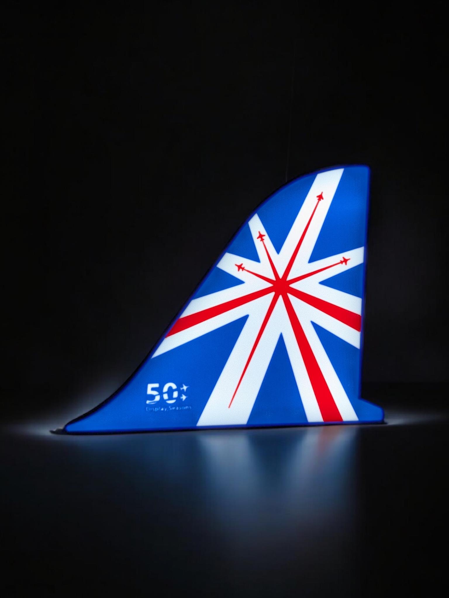 Red Arrows 50 Seasons Tail Fin