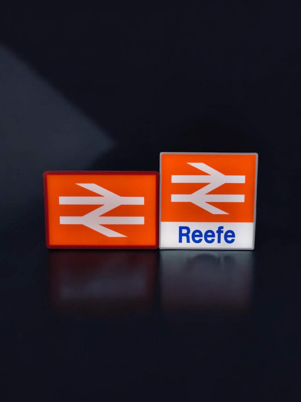 Custom British Rail Station Sign