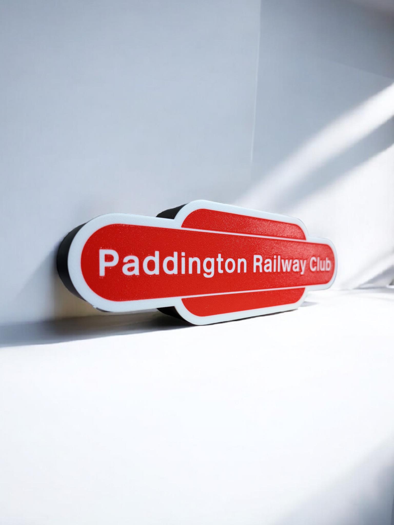 Custom Vintage British Railways Station Sign